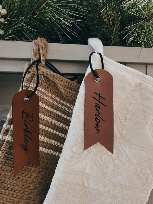 Leather Tag | Saddle